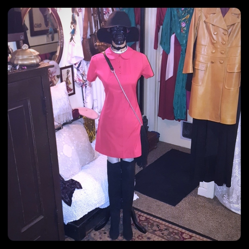 Vintage 1960s  Lady Bird Mini Dress